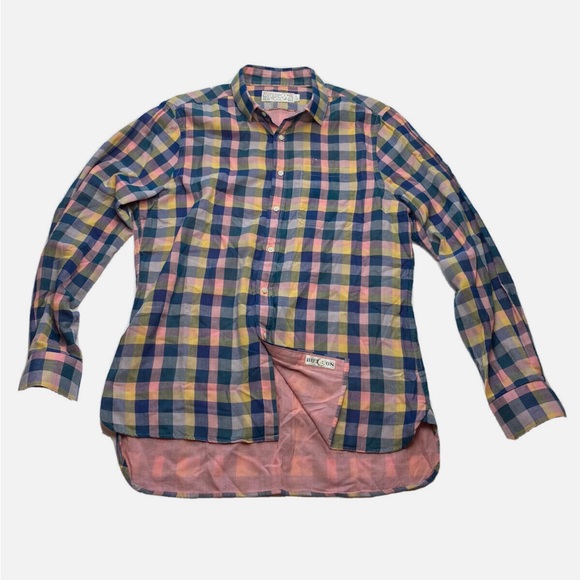 Shipley Halmos Men's Shirt L Multicolored Dress Casual Button Down - Picture 1 of 4